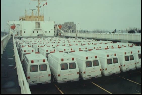 Demers-ambulances-international-exportations-Iraq-1982