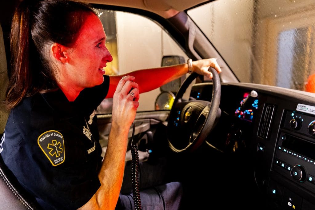 Demers Ambulances Paramedic in Action Region of Durham