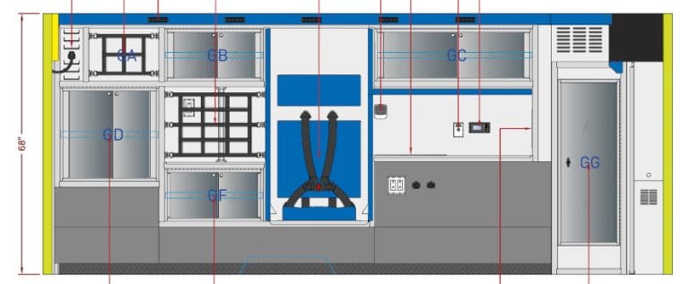 Demers Ambulances_Cabinet médical standard MX164XLB
