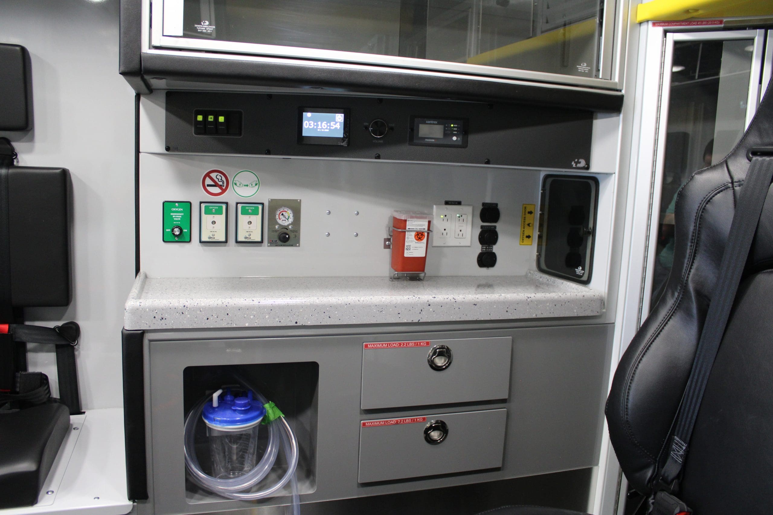 Ambulance interior
