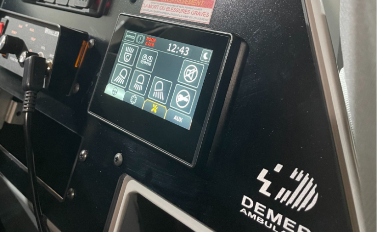 MMC LCD touchscreen Demers Ambulances